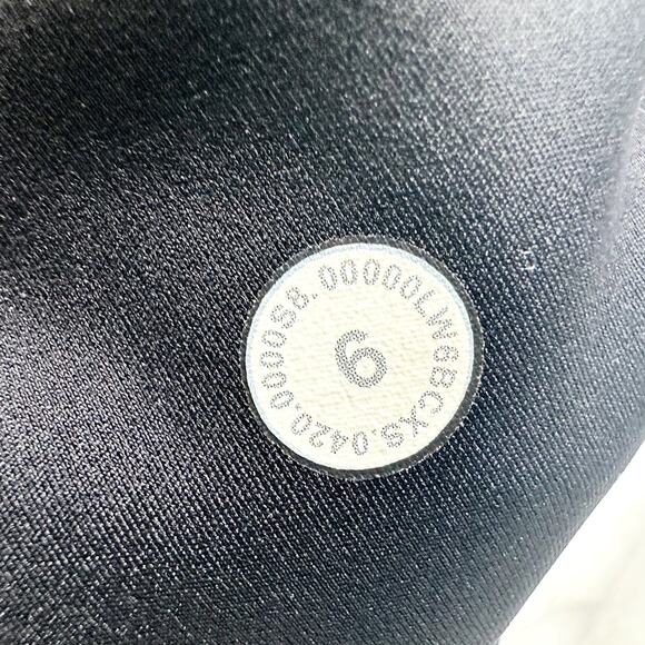 Lululemon X Peloton Fast & Free Crop High Rise Size 6 Black Nulux Gym Ride Walk - Picture 5 of 6